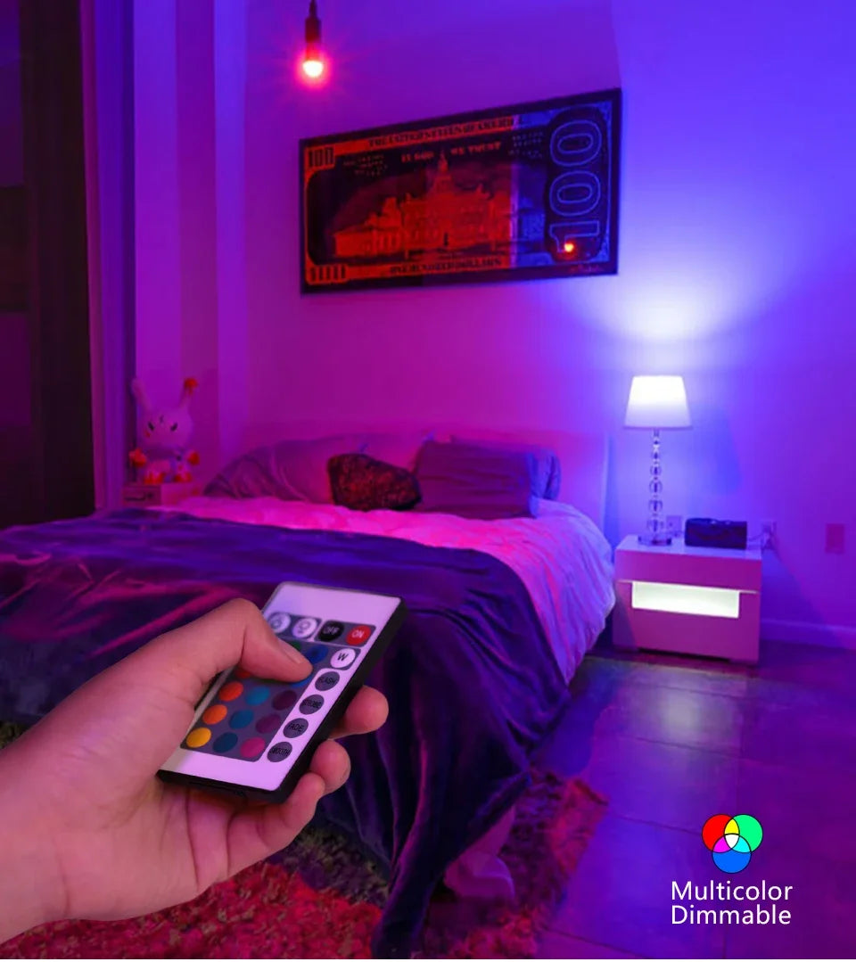 Color Infrared Remote Control Bulb