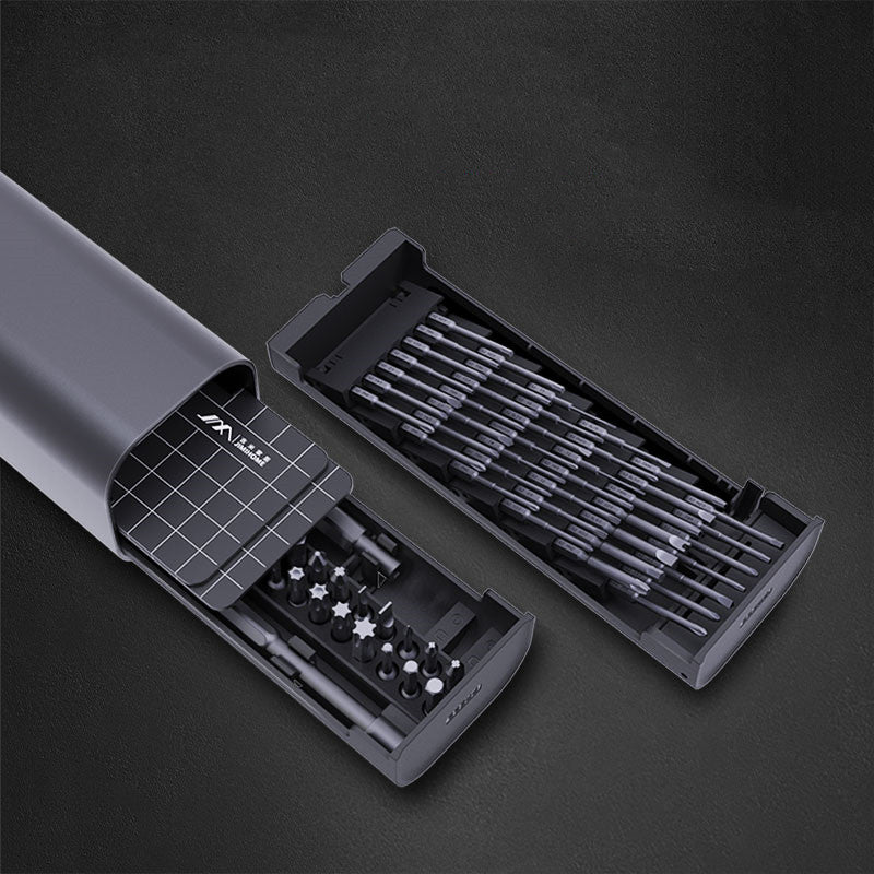 Multifunctional Precision Screwdriver Set- 58+ Bits with Magnetic Plate & Portable Storage