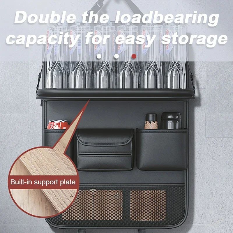 Car Back Seat Organizer with Foldable Tray Table