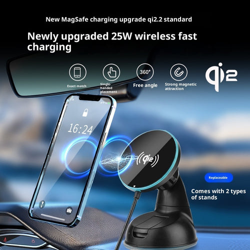 25W Magnetic Wireless Car Charger Mount