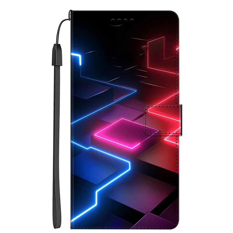 Marble Leather Wallet Flip Case- Google Pixel 7A & 7 Pro