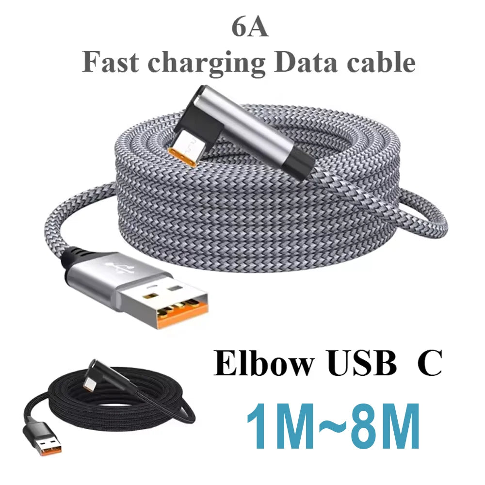 6A USB-C Fast Charging Cable (480Mbps Data)