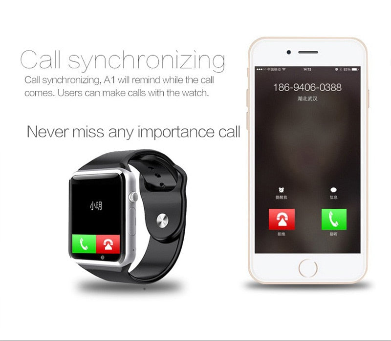 Kids Smart Watch Phone- 2G SIM Card, Touchscreen, Waterproof, Camera & Bluetooth Call
