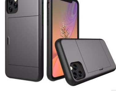 Dual-Layer Hybrid Armor Mobile Phone Card Case - TPU + PC Protection