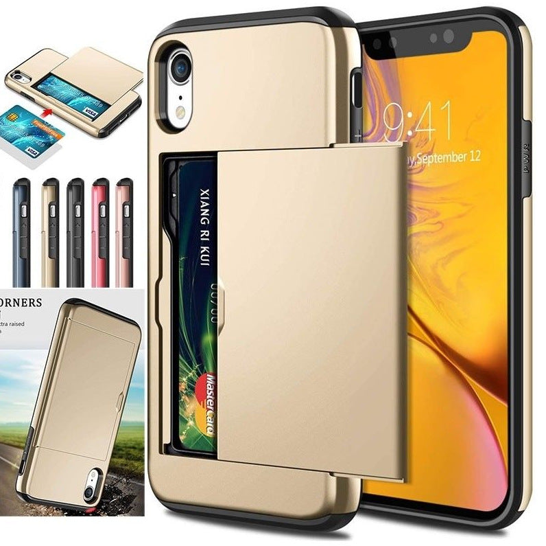 Dual-Layer Hybrid Armor Mobile Phone Card Case - TPU + PC Protection
