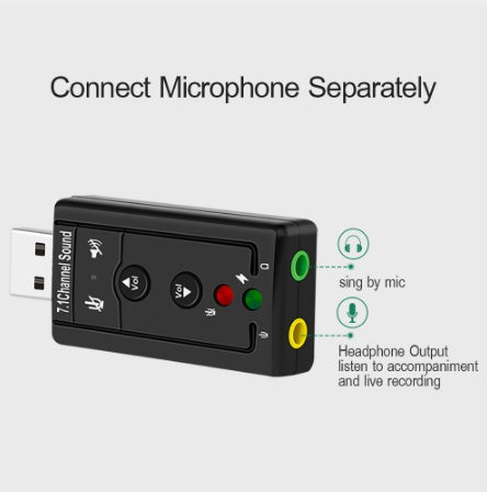 7.1 USB External Sound Card