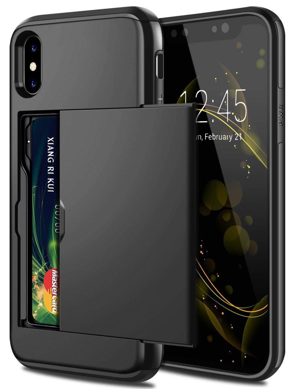 Dual-Layer Hybrid Armor Mobile Phone Card Case - TPU + PC Protection