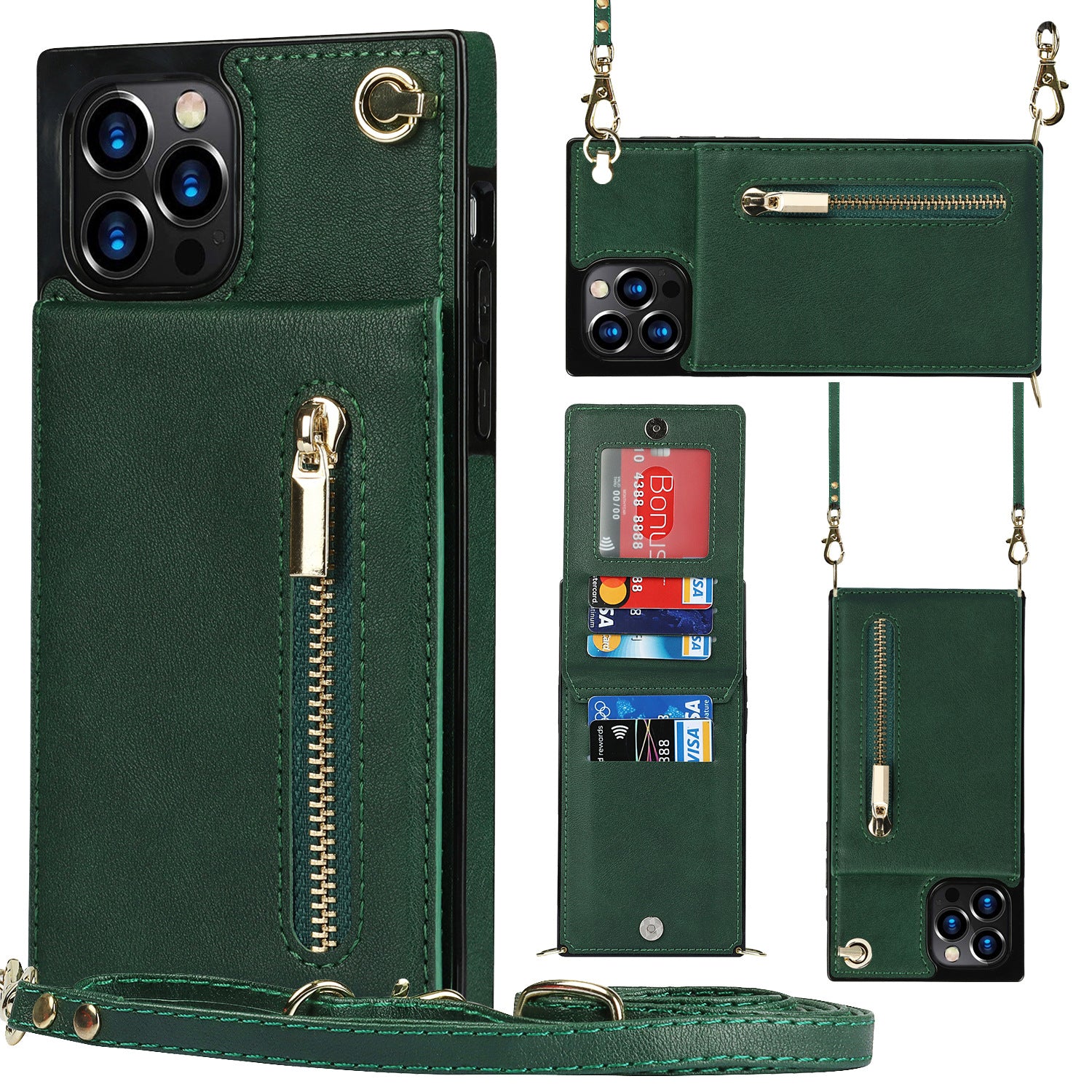Zipper Crossbody Phone Case