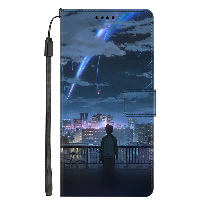 Marble Leather Wallet Flip Case- Google Pixel 7A & 7 Pro