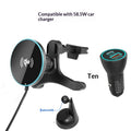 25W Magnetic Wireless Car Charger Mount