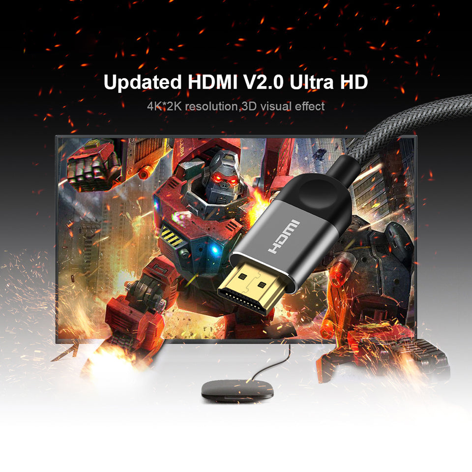 HDMI 2.0 Cable- 0.5m to 5m, 4K HD for Computer, Projector & Multimedia