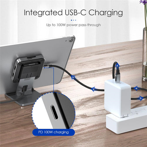7-in-1 4K HDMI USB-C Hub with SD/Micro SD Card Reader