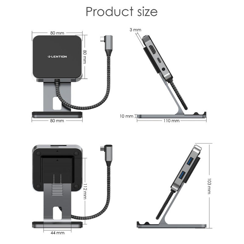 7-in-1 4K HDMI USB-C Hub with SD/Micro SD Card Reader