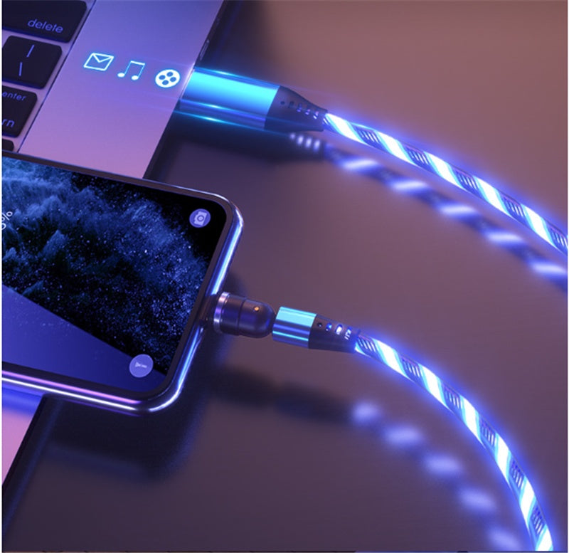 540° Rotatable Luminous Magnetic Charging Cable