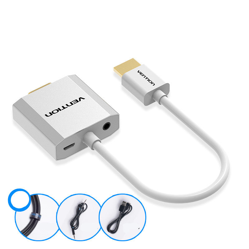 HD Converter Adapter Cable- Computer, TV & Projector Video with Audio