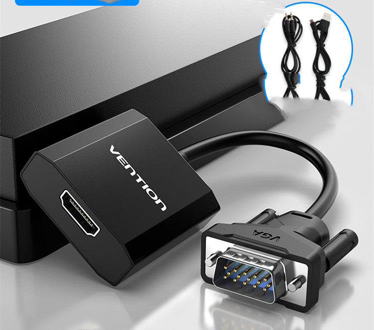 HD Converter Adapter Cable- Computer, TV & Projector Video with Audio