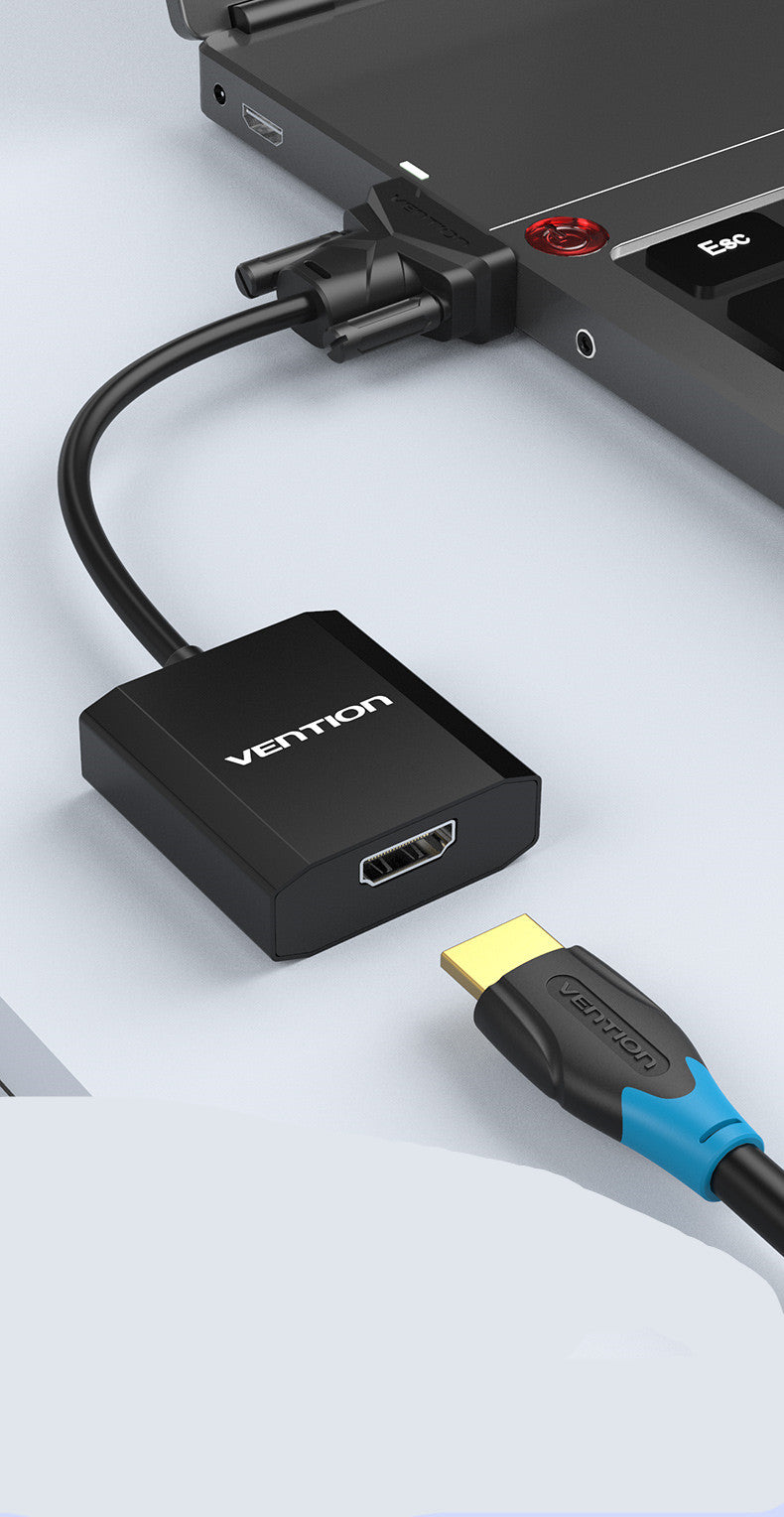HD Converter Adapter Cable- Computer, TV & Projector Video with Audio