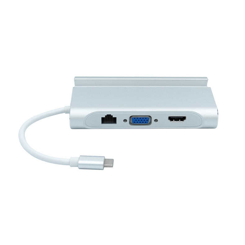 Type-C 8-in-1 Multifunctional Hub- 4K Multi-Screen Converter