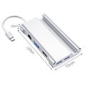 Type-C 8-in-1 Multifunctional Hub- 4K Multi-Screen Converter