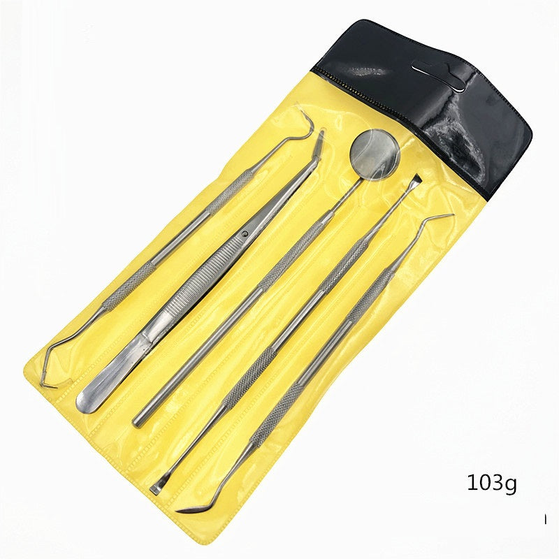 Tweezers Probe Stomatoscope Stainless Steel Dental Care Dentist Tool Set