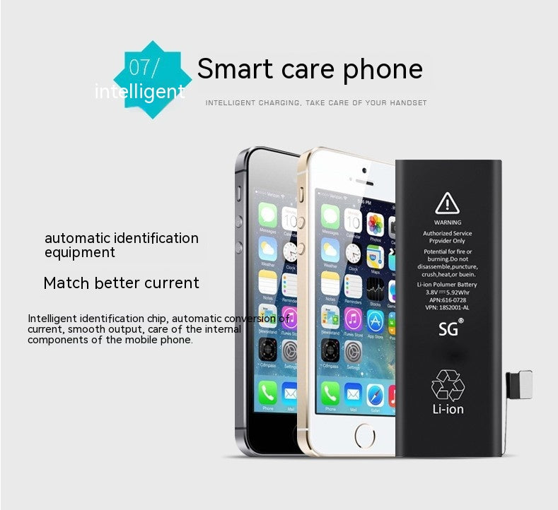 High-Capacity Replacement Battery for Apple iPhone - 2000-2500mAh