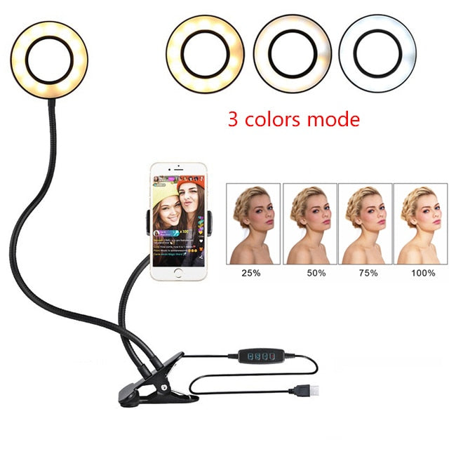 LED Selfie Ring Light with Adjustable Stand