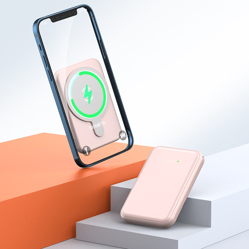Mini Magnetic 5000mAh Wireless Power Bank for iPhone