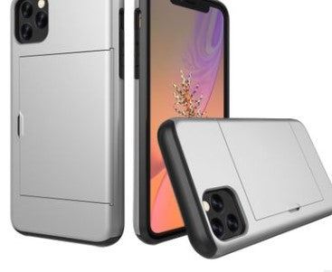 Dual-Layer Hybrid Armor Mobile Phone Card Case - TPU + PC Protection