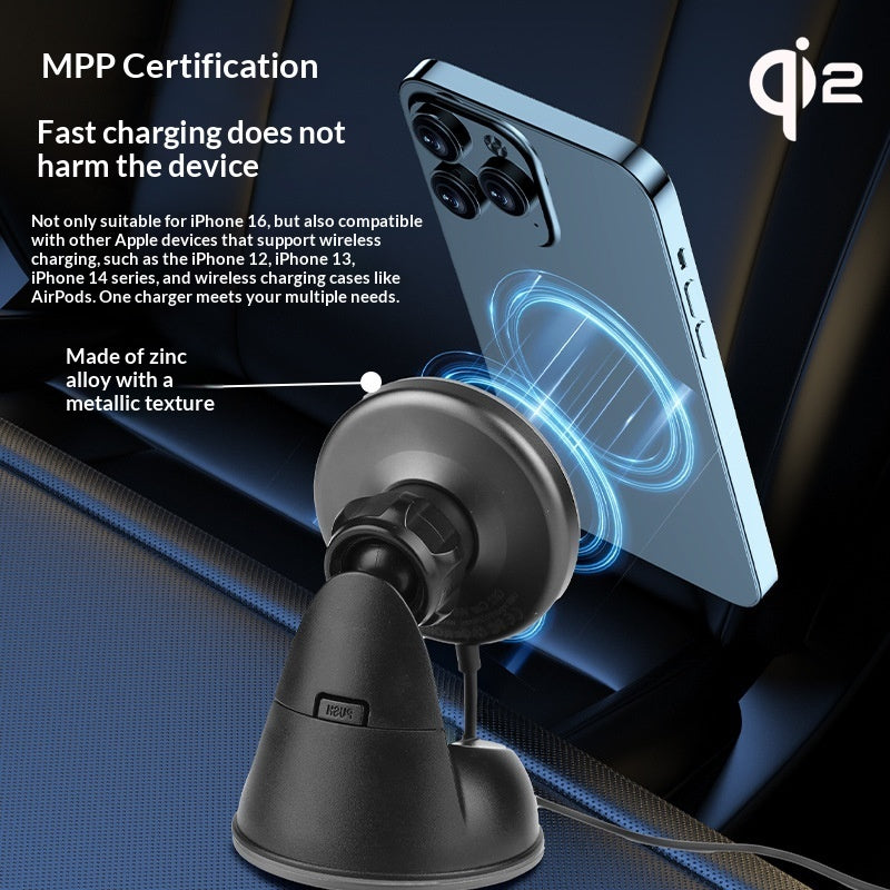 25W Magnetic Wireless Car Charger Mount