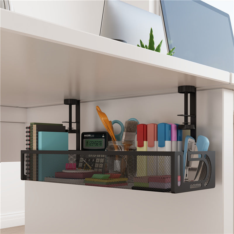 Under-Desk Power Strip Storage Rack