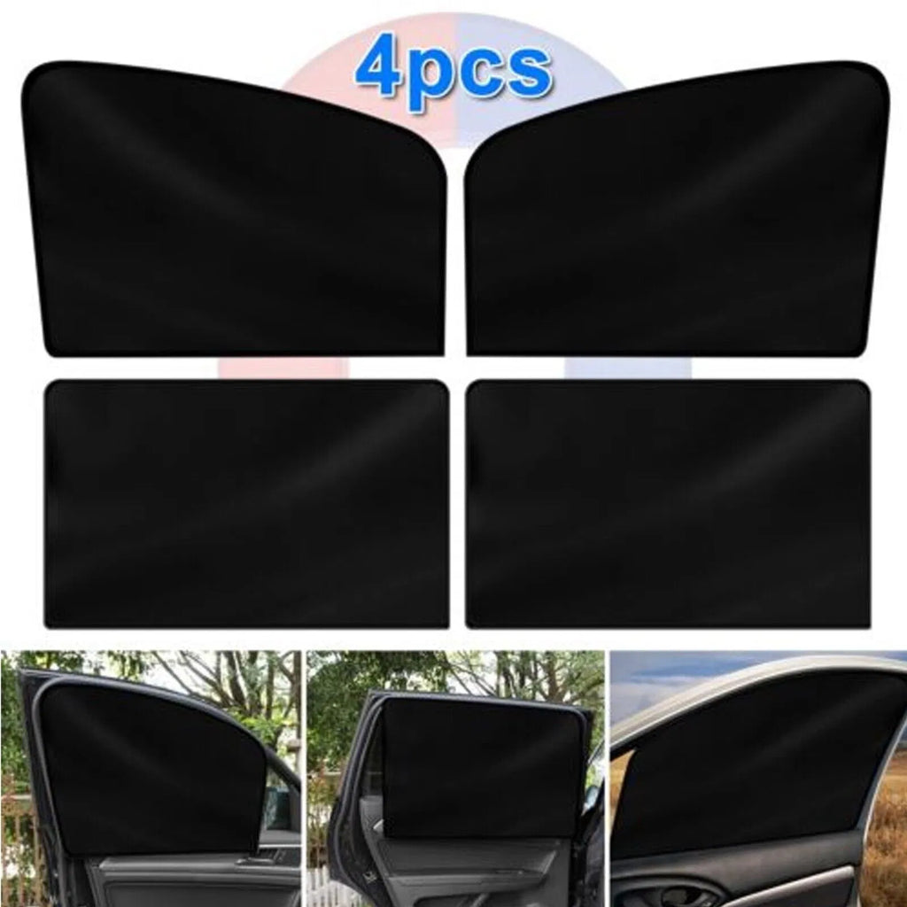 4X Magnetic Car Window Sun Shade Mesh Set