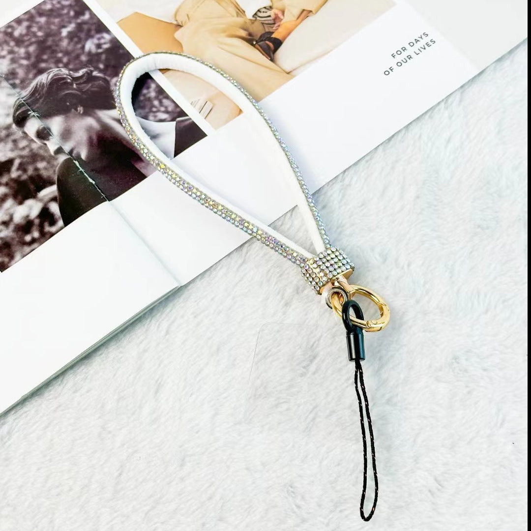 Luxury Rhinestone Mobile Phone Lanyard Wrist Chain – Anti-Separation Rope