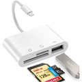 Tablet/Phone 3-in-1 Card Reader- DCF/TF/U Disk Memory Expansion