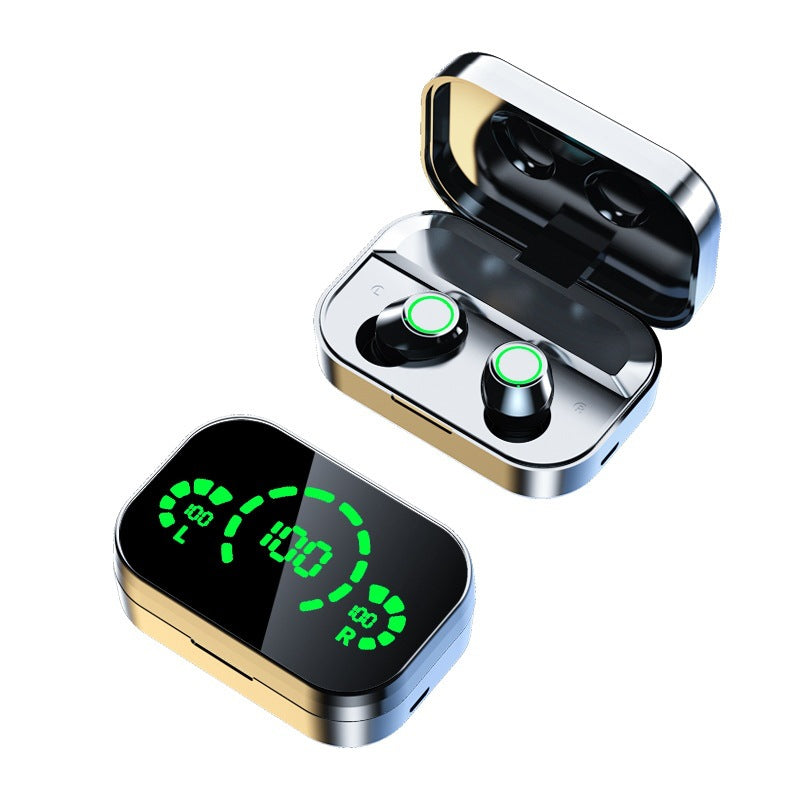 YD03 TWS Wireless Bluetooth Earbuds with Smart LED Display, Noise-Cancelling Mic & Breathing Light