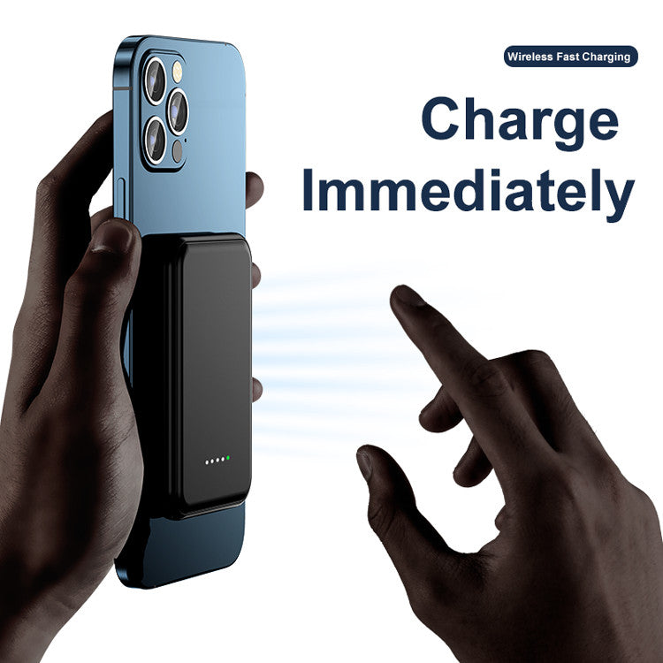 Mini Magnetic 5000mAh Wireless Power Bank for iPhone