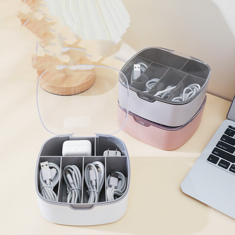 Dust-Proof Charging Cable Storage Box