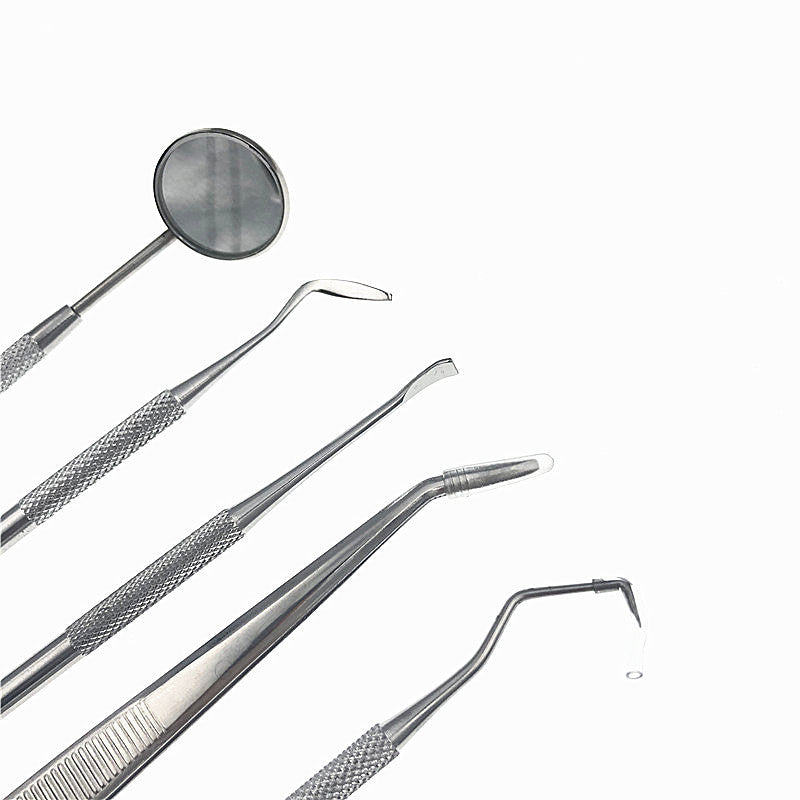 Tweezers Probe Stomatoscope Stainless Steel Dental Care Dentist Tool Set
