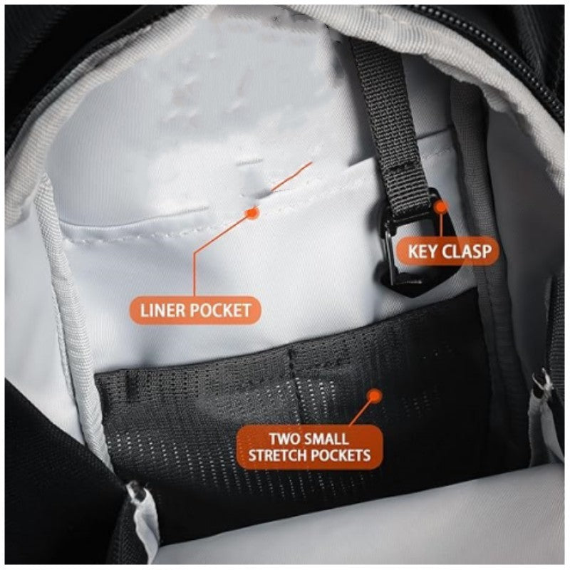Fitness Magnetic Kettle Bag - Magnetic Gym Crossbody Sling with Water Bottle Holder for Men &amp; Women