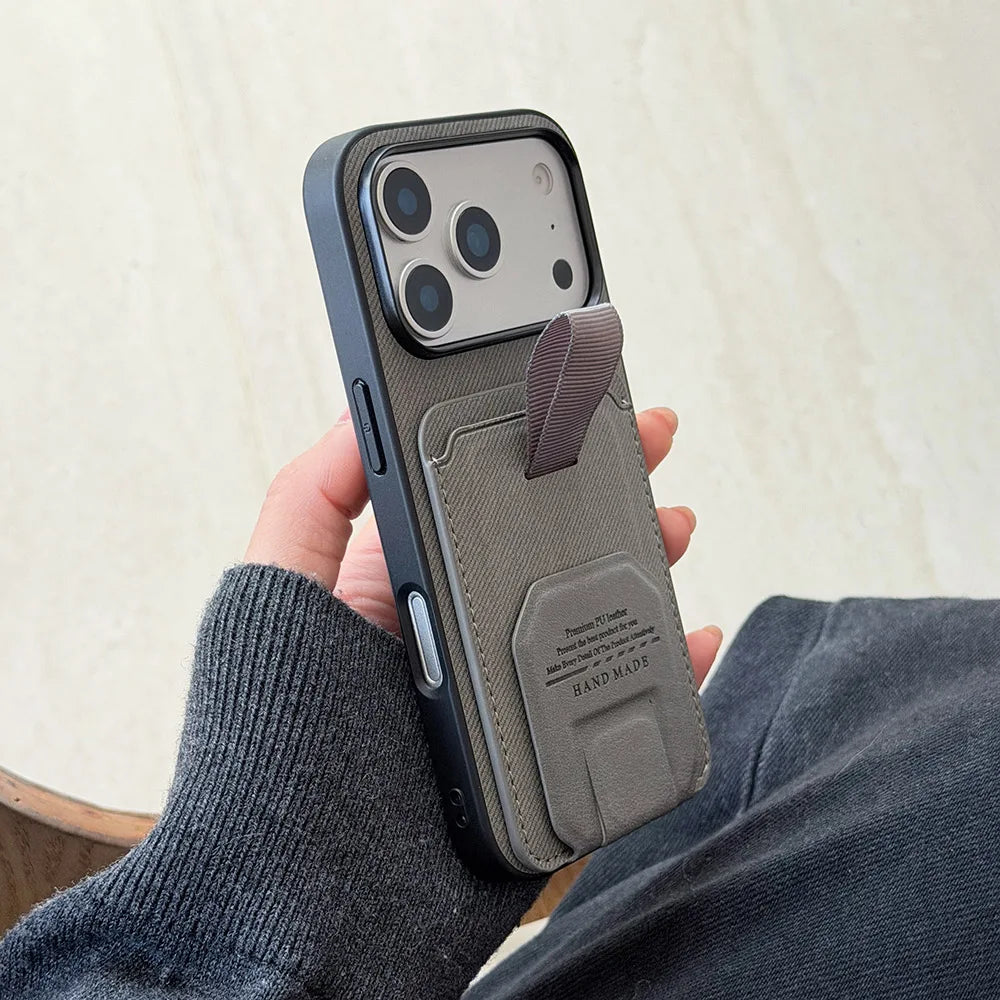 Non-Slip Grip Case with Card Holder & Stand – Samsung Galaxy Series