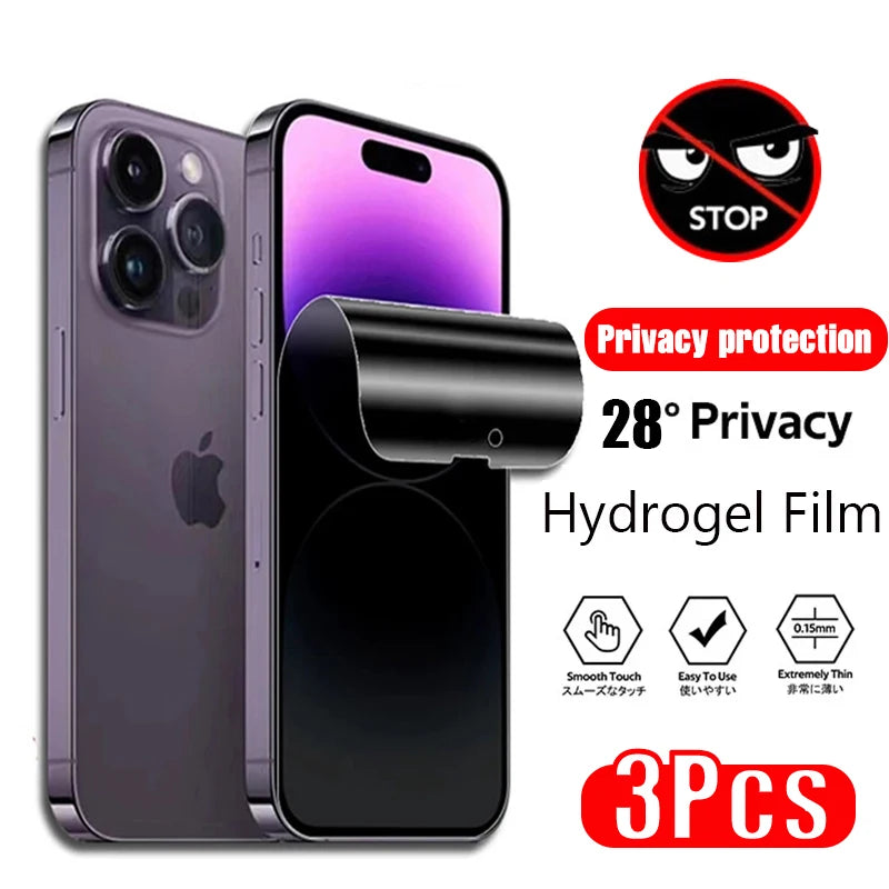 Anti-Spy Hydrogel Screen Protector- iPhones
