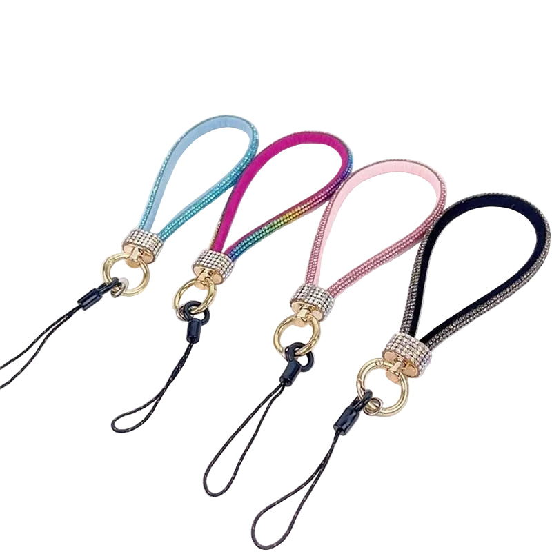 Luxury Rhinestone Mobile Phone Lanyard Wrist Chain – Anti-Separation Rope