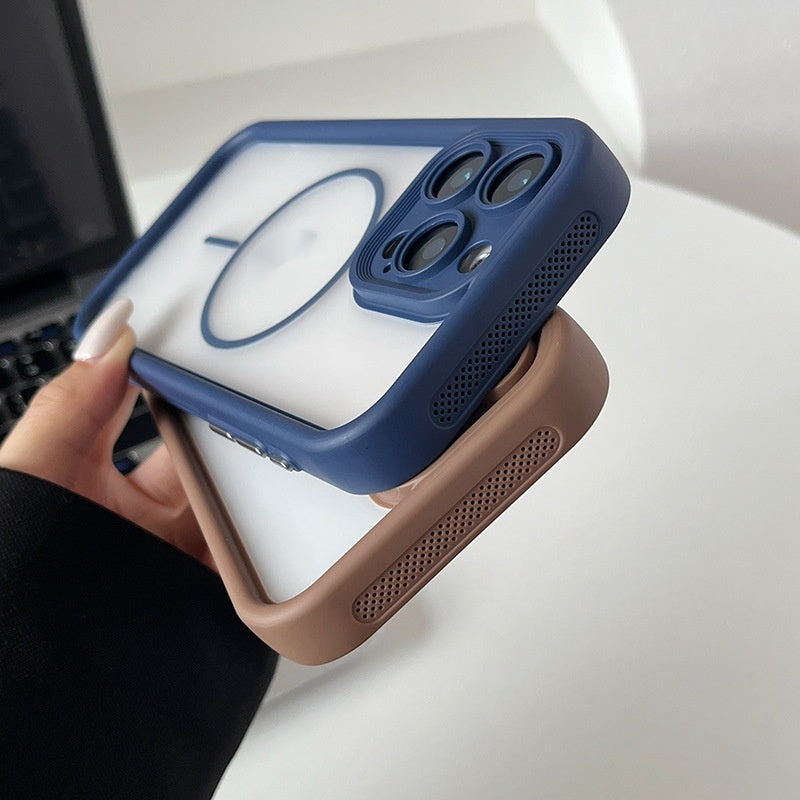 iPhone 17 Frosted Magnetic Skin-Absorbing Soft Cover