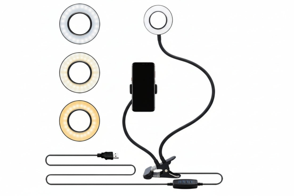 LED Selfie Ring Light with Adjustable Stand