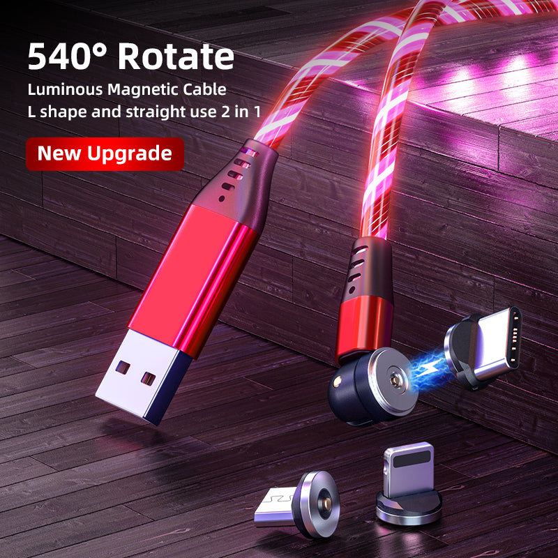 540° Rotatable Luminous Magnetic Charging Cable