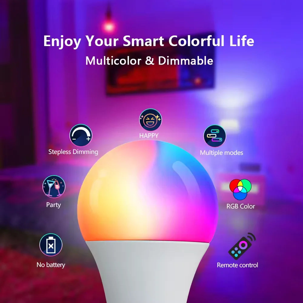 Color Infrared Remote Control Bulb