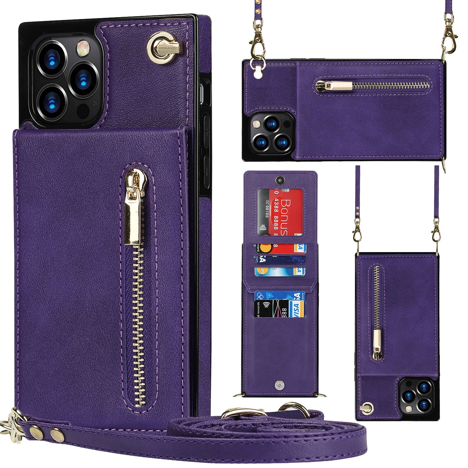 Zipper Crossbody Phone Case
