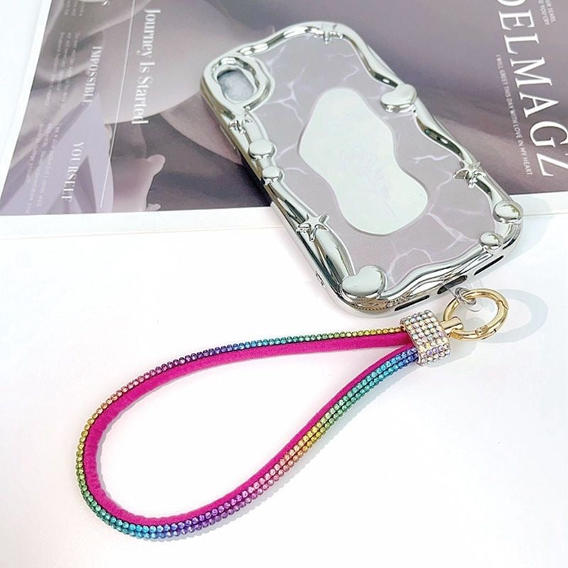 Luxury Rhinestone Mobile Phone Lanyard Wrist Chain – Anti-Separation Rope