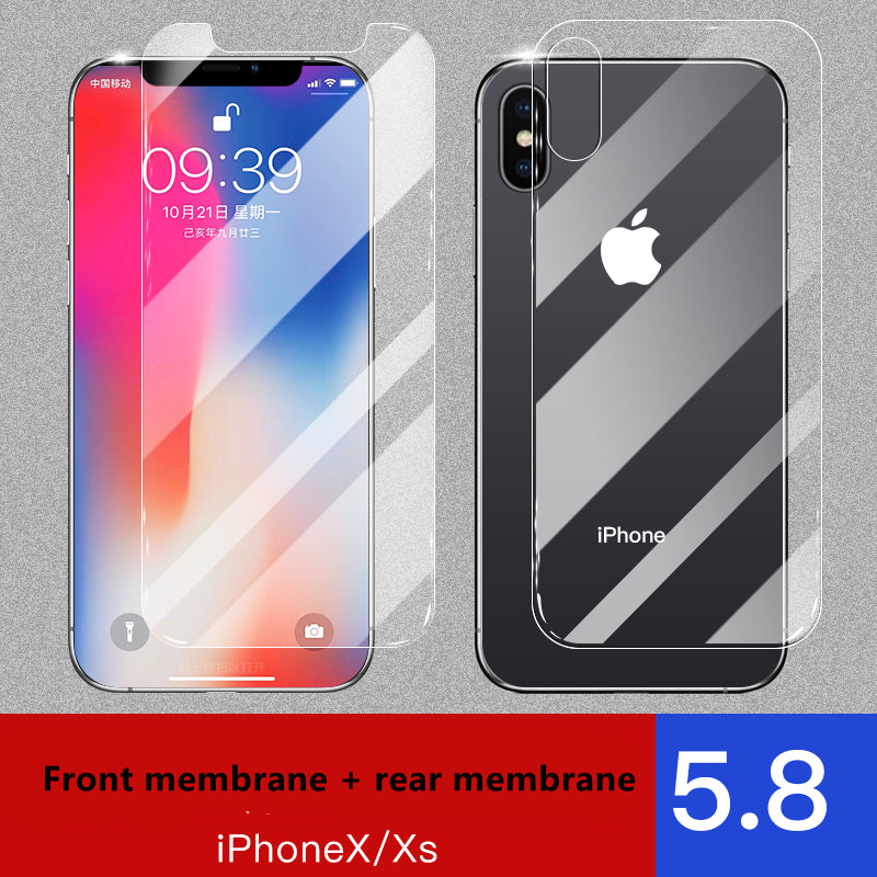 Apple iPhone Tempered Glass Screen Protector- Front & Rear Film