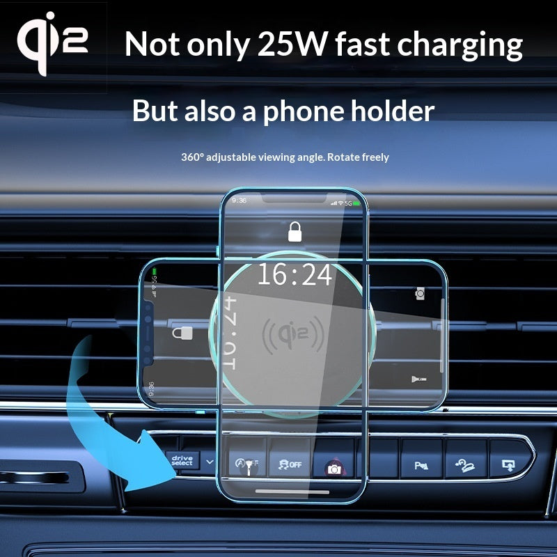 25W Magnetic Wireless Car Charger Mount