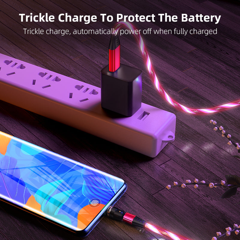 540° Rotatable Luminous Magnetic Charging Cable